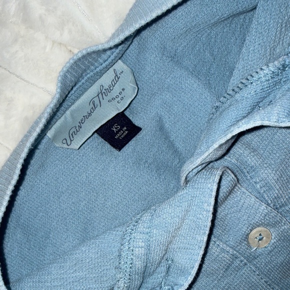 Universal Thread Light Blue Long Sleeve Henley - Picture 2 of 3